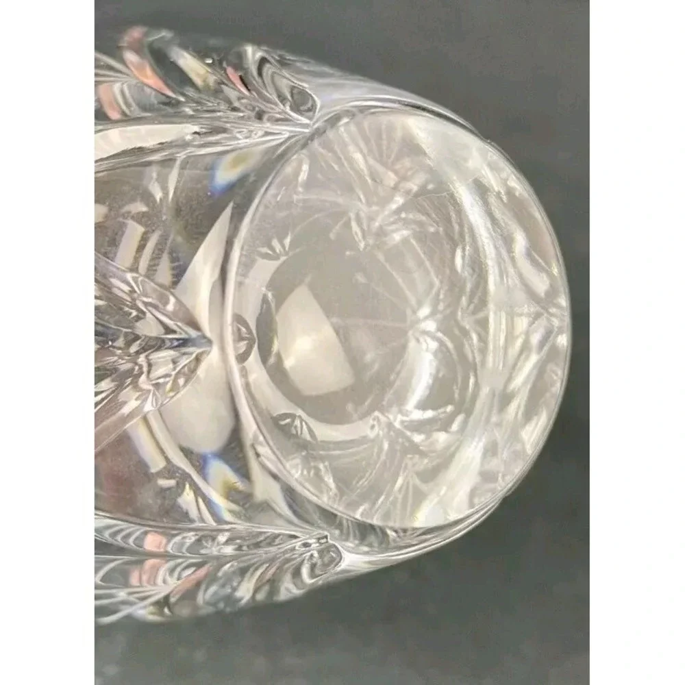 Mikasa Slovina Floral Etched Cut Glass‎ Vase 5.25